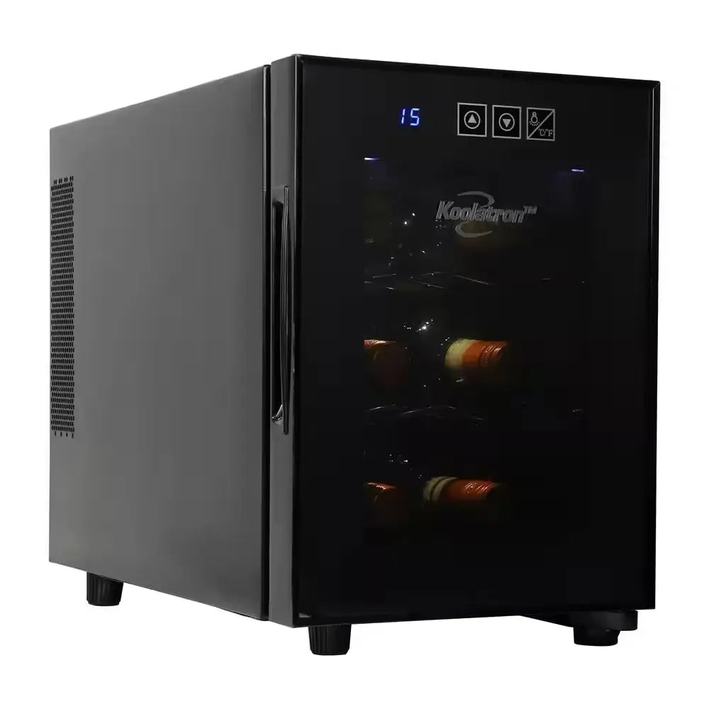 6 Bottle Wine Cooler, Black, 0.65 Cu. Ft.. (16L) Freestanding Thermoelectric Wine Fridge | Fridge.com