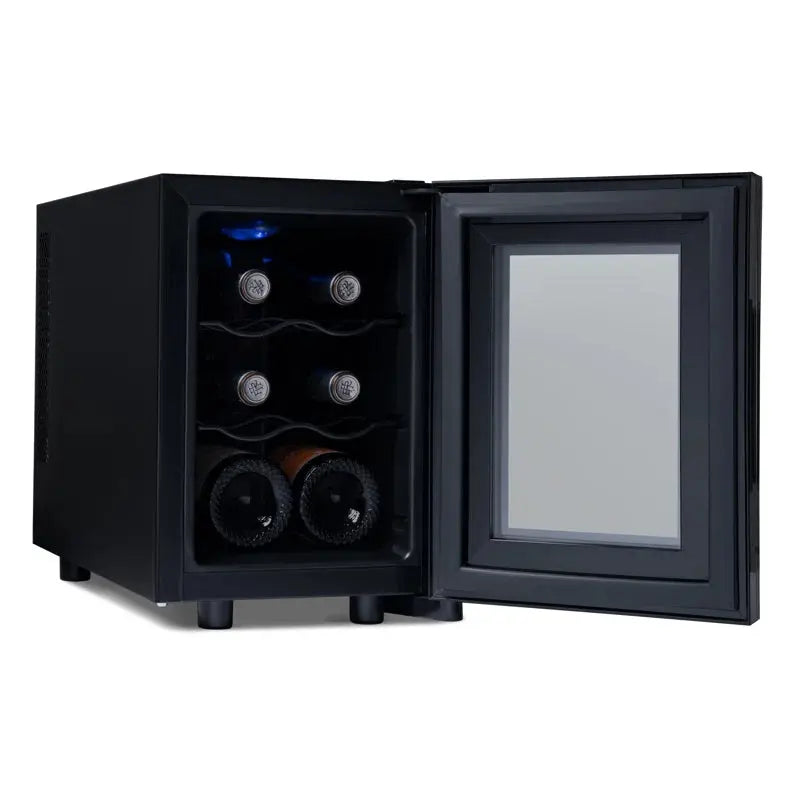 6 Bottle and 6 Can Single Zone Freestanding Wine Refrigerator | Fridge.com