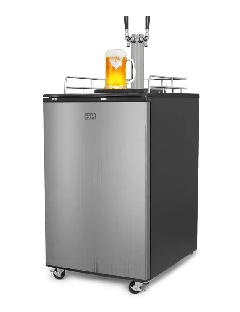 6.1 Cu. Ft. Dual Tap Freestanding Kegerator with Adjustable Temperature | Fridge.com