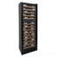 67-Bottle 71 In. Tall Dual Zone Right Hinge Digital Wine Cellar Cooling Unit in Black with Wood Front Shelves | Fridge.com