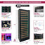 67-Bottle 71 In. Tall Dual Zone Right Hinge Digital Wine Cellar Cooling Unit in Black with Wood Front Shelves | Fridge.com