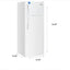 7.3 Cu. Ft. Top Freezer Refrigerator in White | Fridge.com