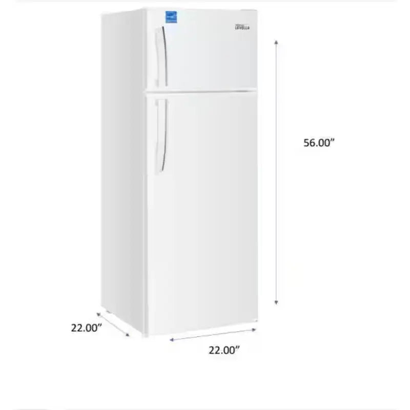 7.3 Cu. Ft. Top Freezer Refrigerator in White | Fridge.com