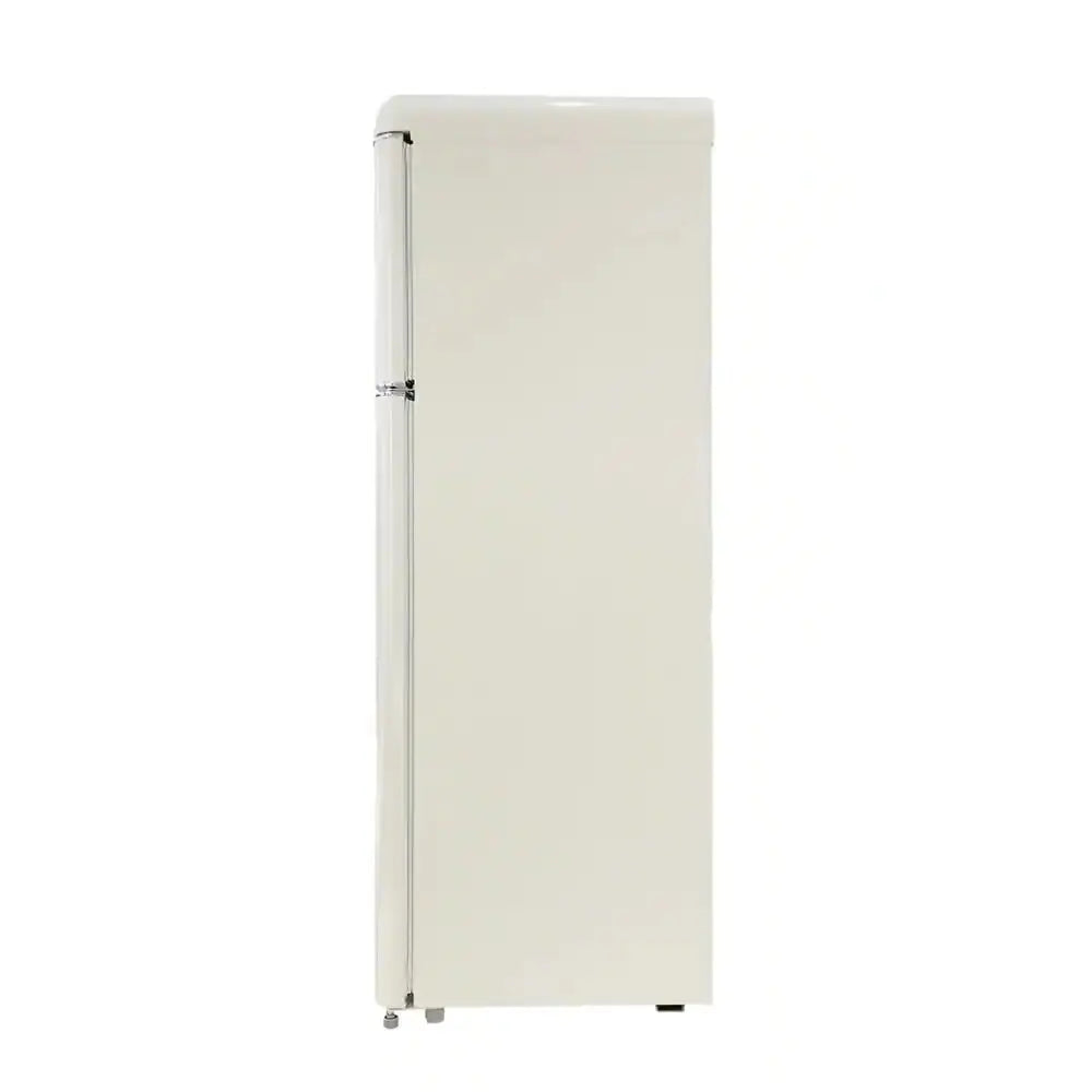 7.5 Cu. Ft. Mini Fridge in Cream with Rounded Corners and Top Freezer | Fridge.com