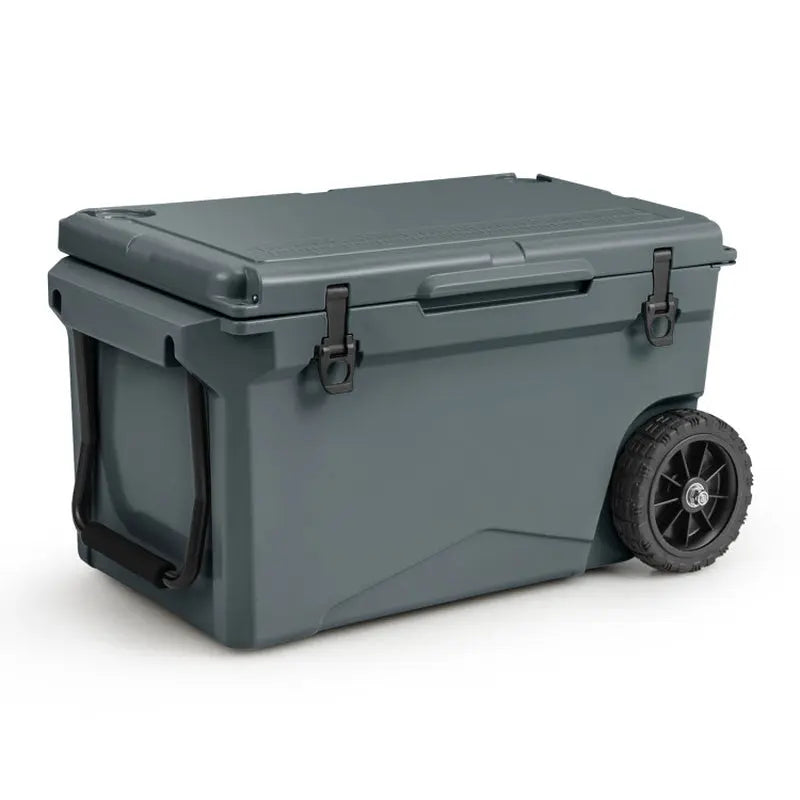 75 Quart Portable Cooler Rotomolded Ice Chest with Handles and Wheels | Fridge.com