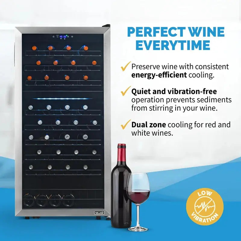 76 Bottle Dual Zone Freestanding Wine Refrigerator | Fridge.com