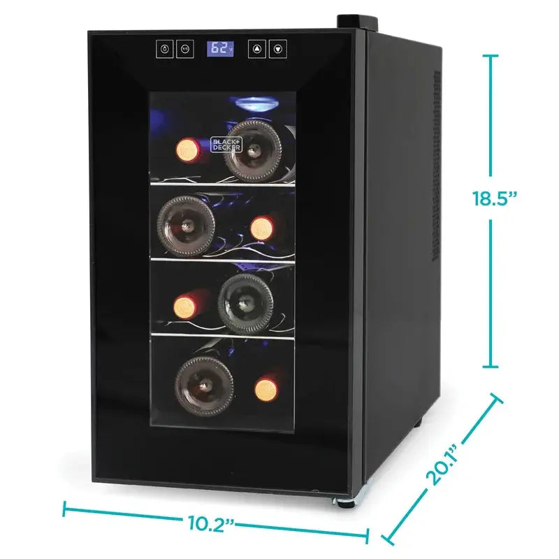 8 Bottle Single Zone Freestanding Wine Refrigerator | Fridge.com