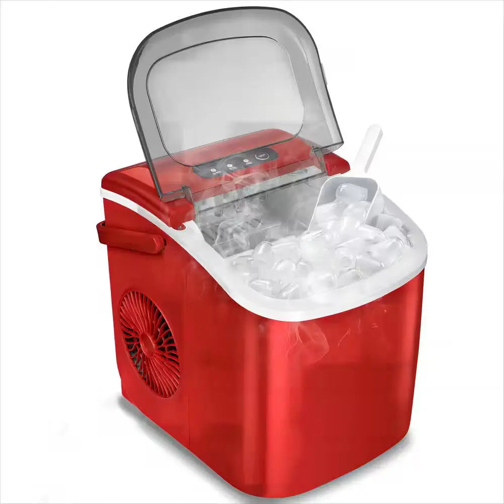 8.7 In. W 26 Lbs. per Day Bullet Ice Portable Counter Top Ice Maker in Grey | Fridge.com