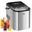 8.74 In. 26 Lb. Portable Ice Maker in Stainless Steel | Fridge.com