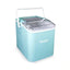 8.86 In. 26 Lb. Portable Ice Maker Machine in Aqua with Handle | Fridge.com