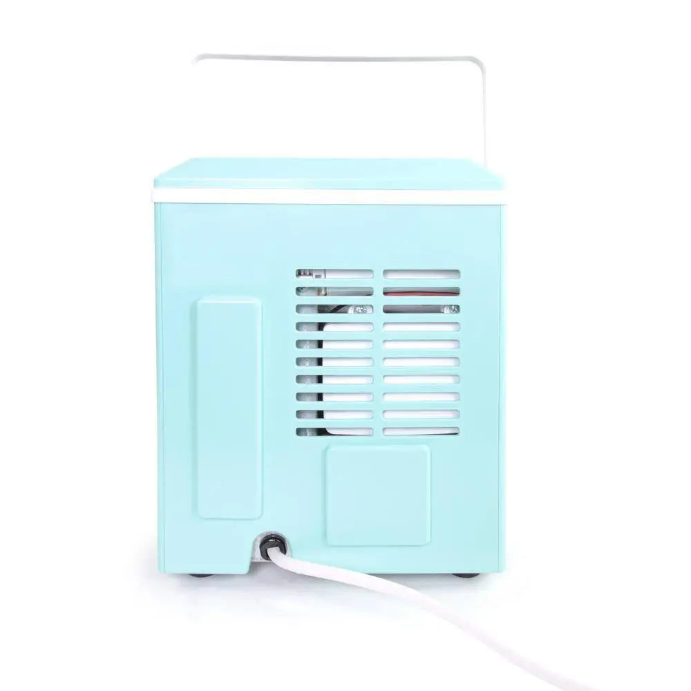 8.86 In. 26 Lb. Portable Ice Maker Machine in Aqua with Handle | Fridge.com