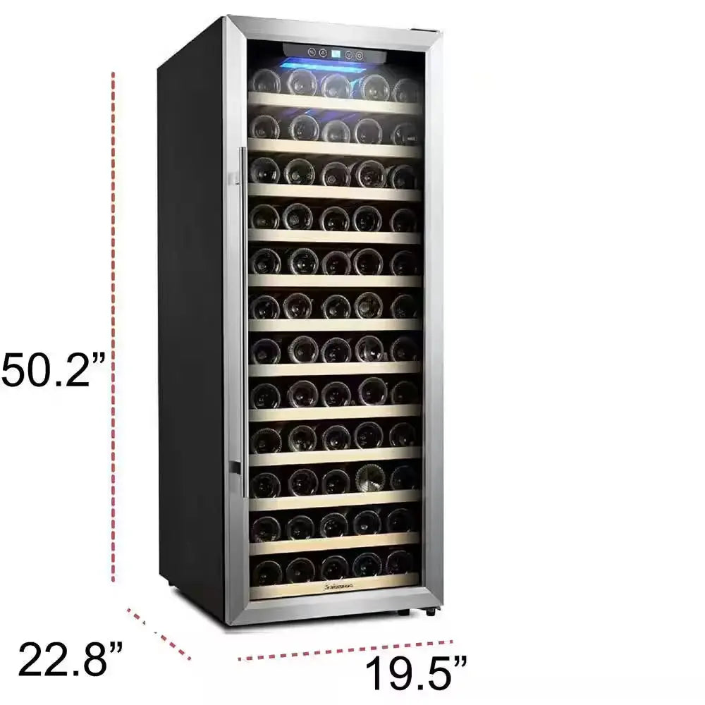 80 Bottle Single Zone Freestanding Compressor Wine Cooler | Fridge.com