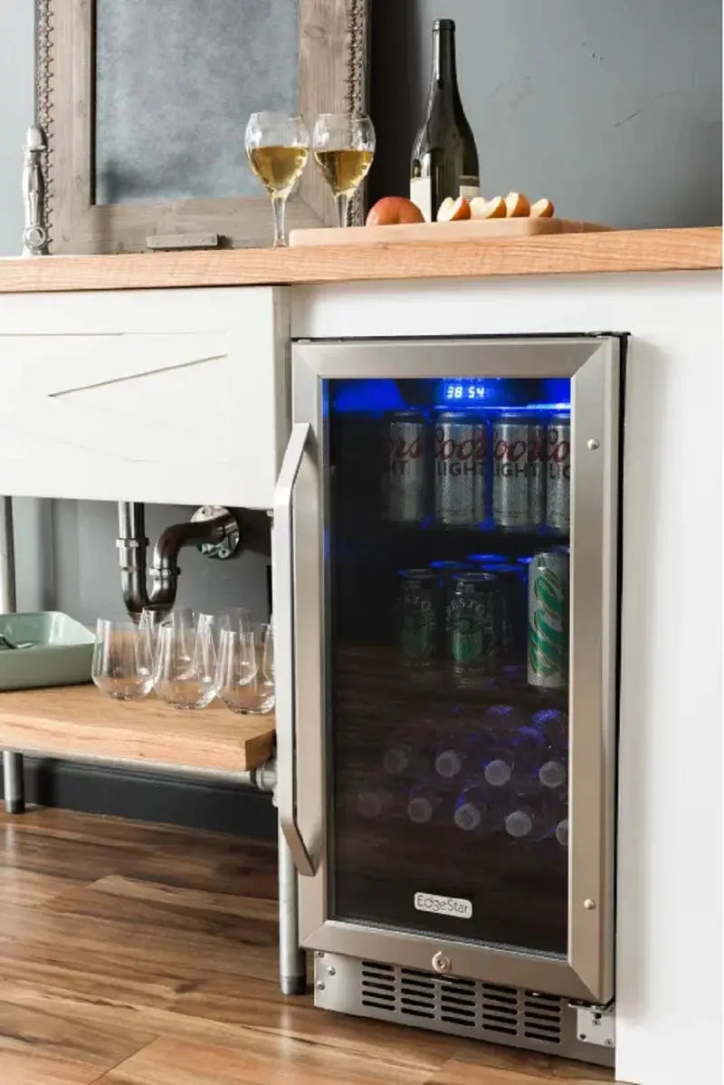 80 Can 15" Convertible Beverage Refrigerator | Fridge.com