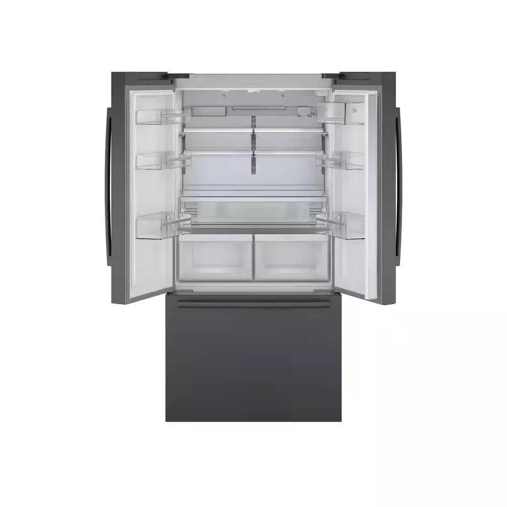 800 Series 36 In. 21 Cu. Ft. Smart Counter Depth French Door Refrigerator in Black Stainless Steel, Internal Water & Ice | Fridge.com