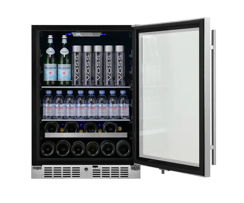 84 Can 24" Convertible Beverage Refrigerator with Wine Storage | Fridge.com