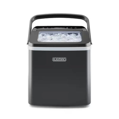 9 In. 22 Lbs. Bullet Countertop Portable Ice Maker in Black with 2-Ice Sizes and Self Cleaning Function | Fridge.com