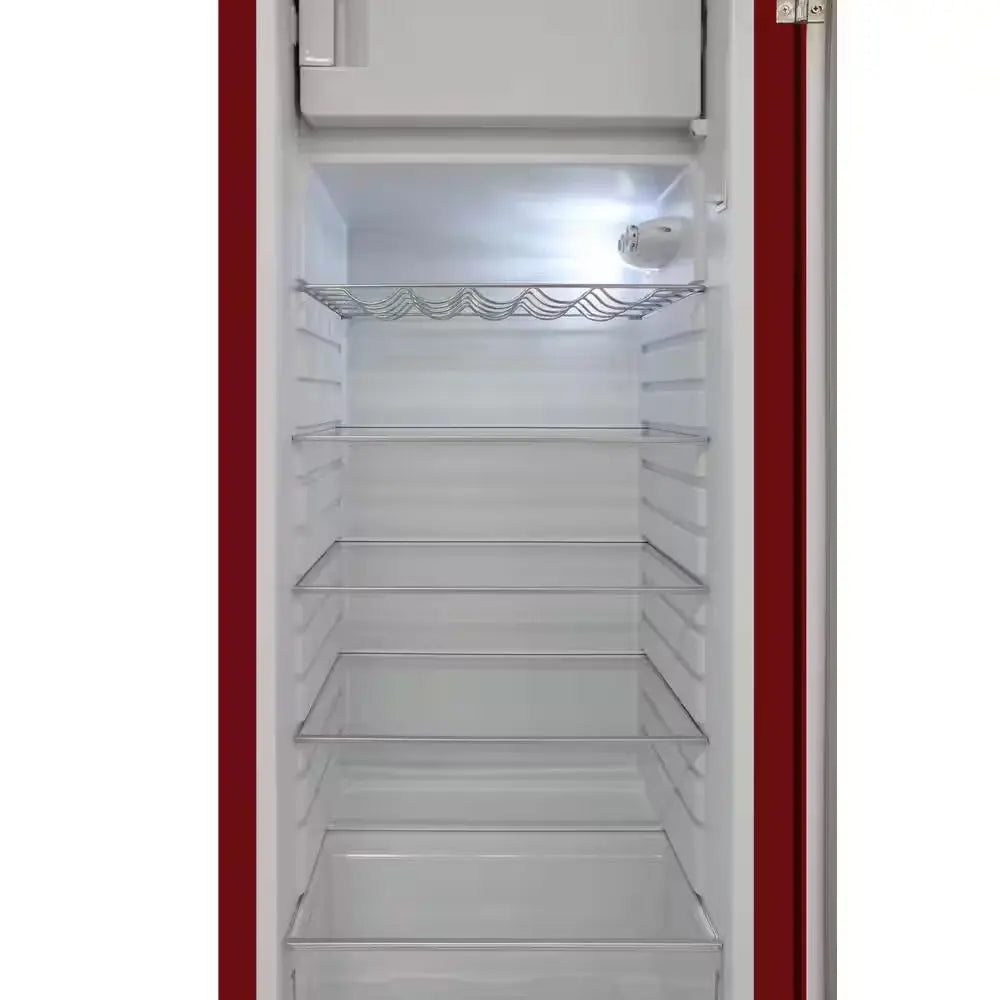 9.2 Cu. Ft. Freestanding Top Freezer Retro Refrigerator in Red | Fridge.com