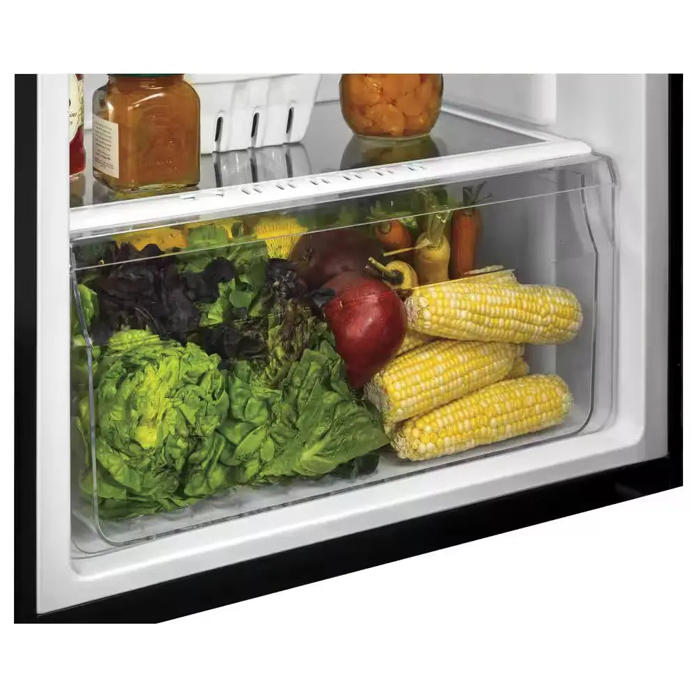 9.8 Cu. Ft. Top Freezer Refrigerator in White | Fridge.com