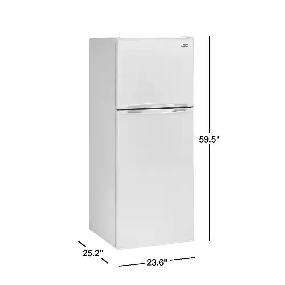 9.8 Cu. Ft. Top Freezer Refrigerator in White | Fridge.com