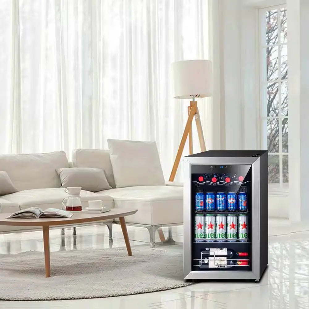 93 Can Compressor Beverage Refrigerator - Beer Cooler | Fridge.com