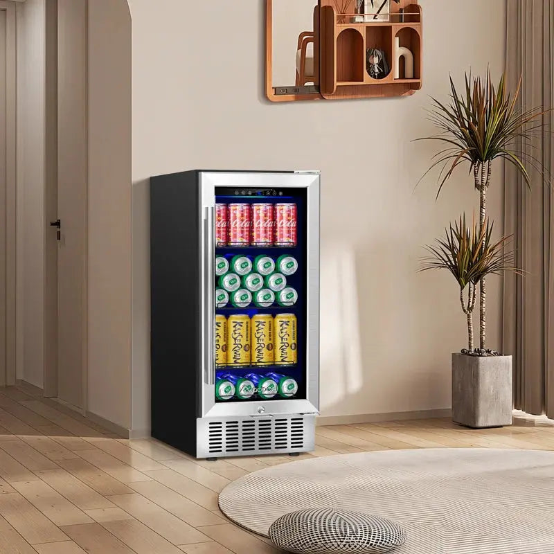 94 Cans Built-In Beverage Cooler 15 Inch Beverage Refrigerator | Fridge.com