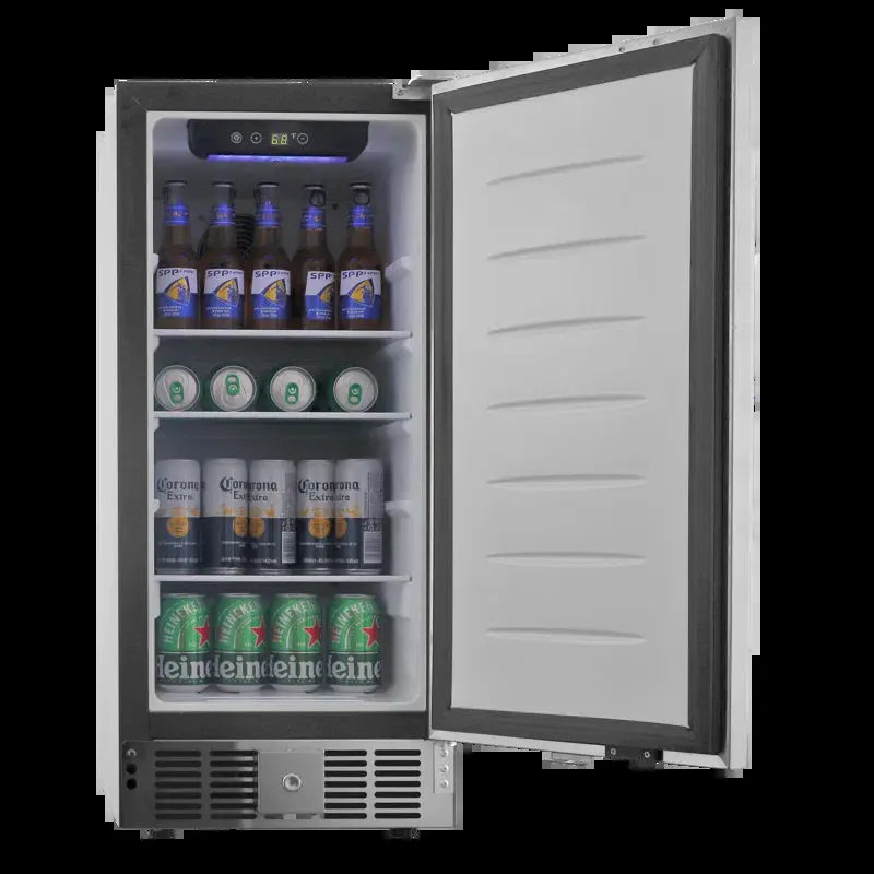 ADT 2.9 Cubic Feet Built-In Mini Fridge,Stainless Steel | Fridge.com