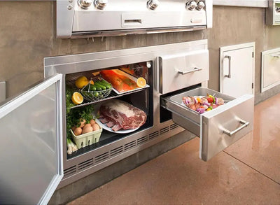 Alfresco 7.25 Cubic Feet Built-In Mini Fridge | Fridge.com