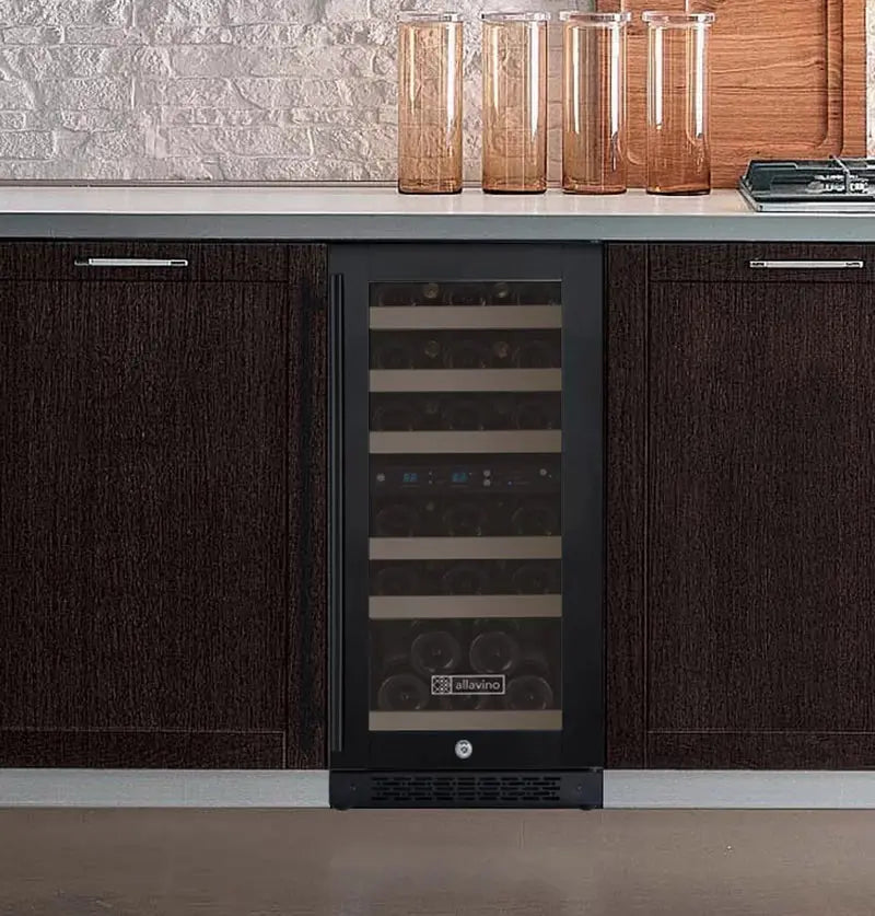 Allavino 15'' 30 Bottle Dual Zone Wine Refrigerator | Fridge.com