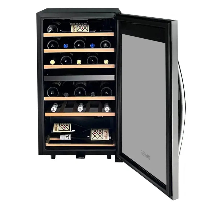 Allavino 19'' 28 Bottle Dual Zone Freestanding Wine Refrigerator | Fridge.com