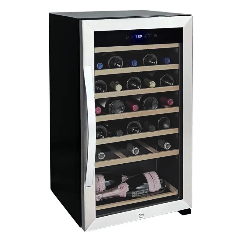 Allavino 19'' 33 Bottle Single Zone Freestanding Wine Refrigerator | Fridge.com