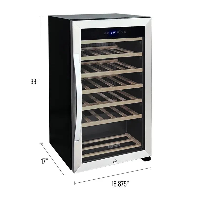 Allavino 19'' 33 Bottle Single Zone Freestanding Wine Refrigerator | Fridge.com