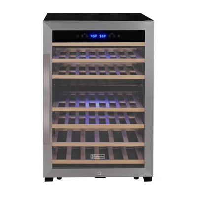 Allavino 21.625'' 47 Bottle Dual Zone Freestanding Wine Refrigerator | Fridge.com