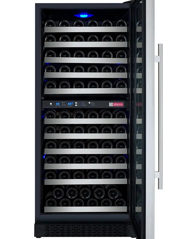 Allavino 23.5'' 121 Bottle Dual Zone Wine Refrigerator | Fridge.com