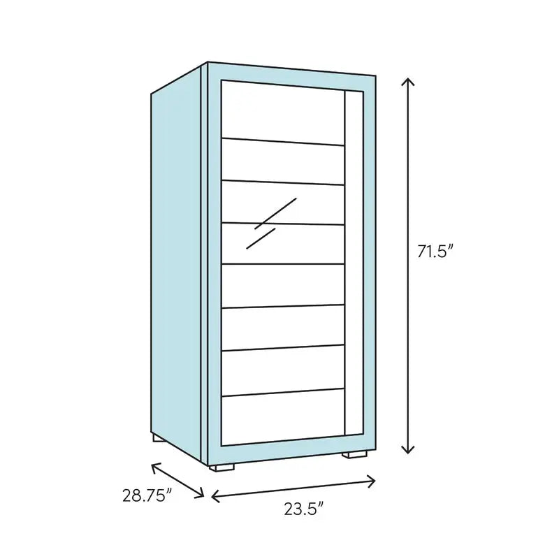 Allavino 23.5'' 177 Bottle Single Zone Wine Refrigerator | Fridge.com