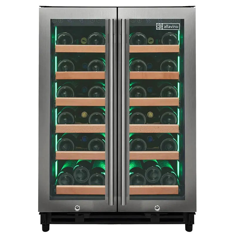 Allavino 23.5'' 36 Bottle Dual Zone Wine Refrigerator | Fridge.com