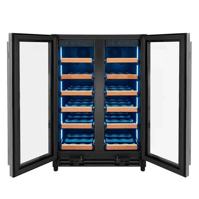 Allavino 23.5'' 36 Bottle Dual Zone Wine Refrigerator | Fridge.com