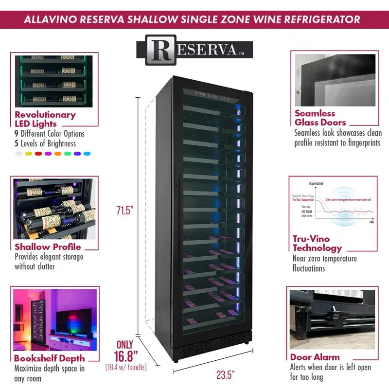 Allavino 23.5'' Single Zone Wine Refrigerator | Fridge.com