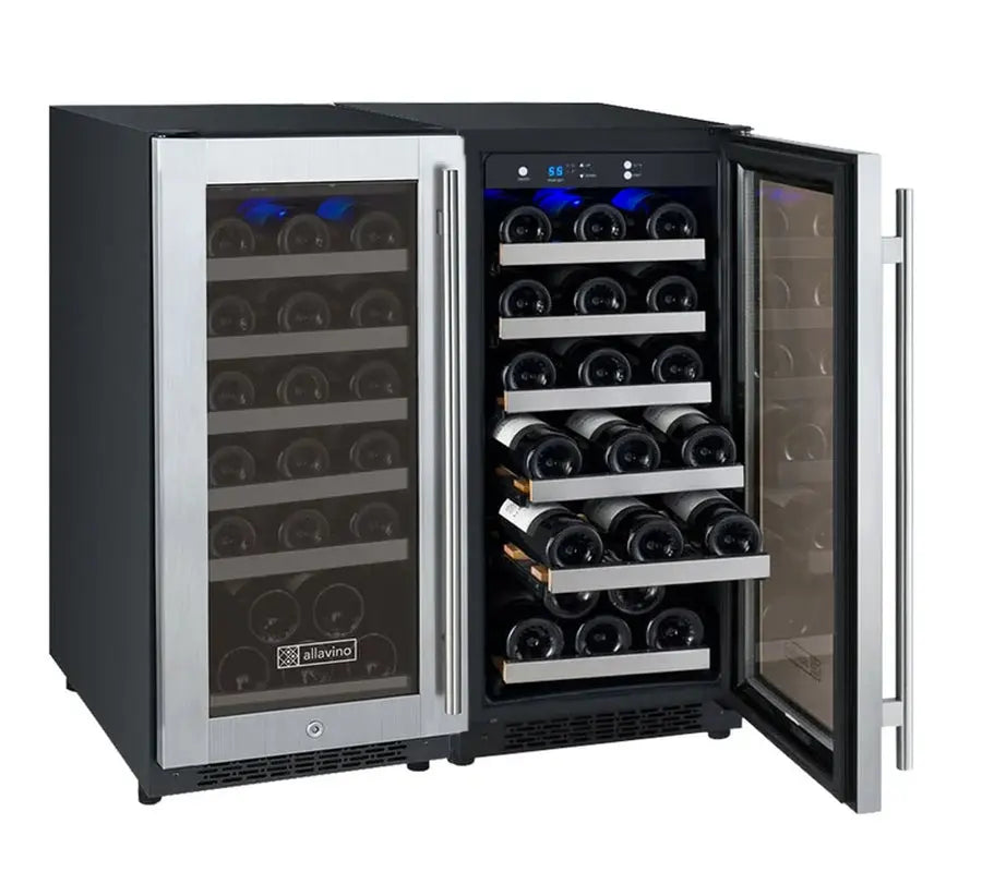 Allavino 30'' 60 Bottle Dual Zone Wine Refrigerator | Fridge.com