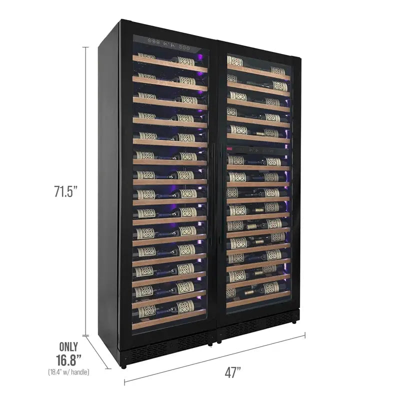 Allavino 47'' 134 Bottle Triple Zone Freestanding Wine Refrigerator | Fridge.com