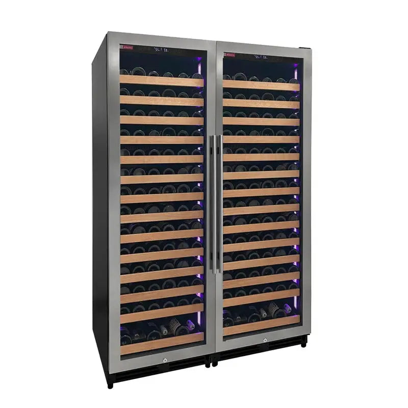 Allavino 47'' 326 Bottle Dual Zone Freestanding Wine Refrigerator | Fridge.com