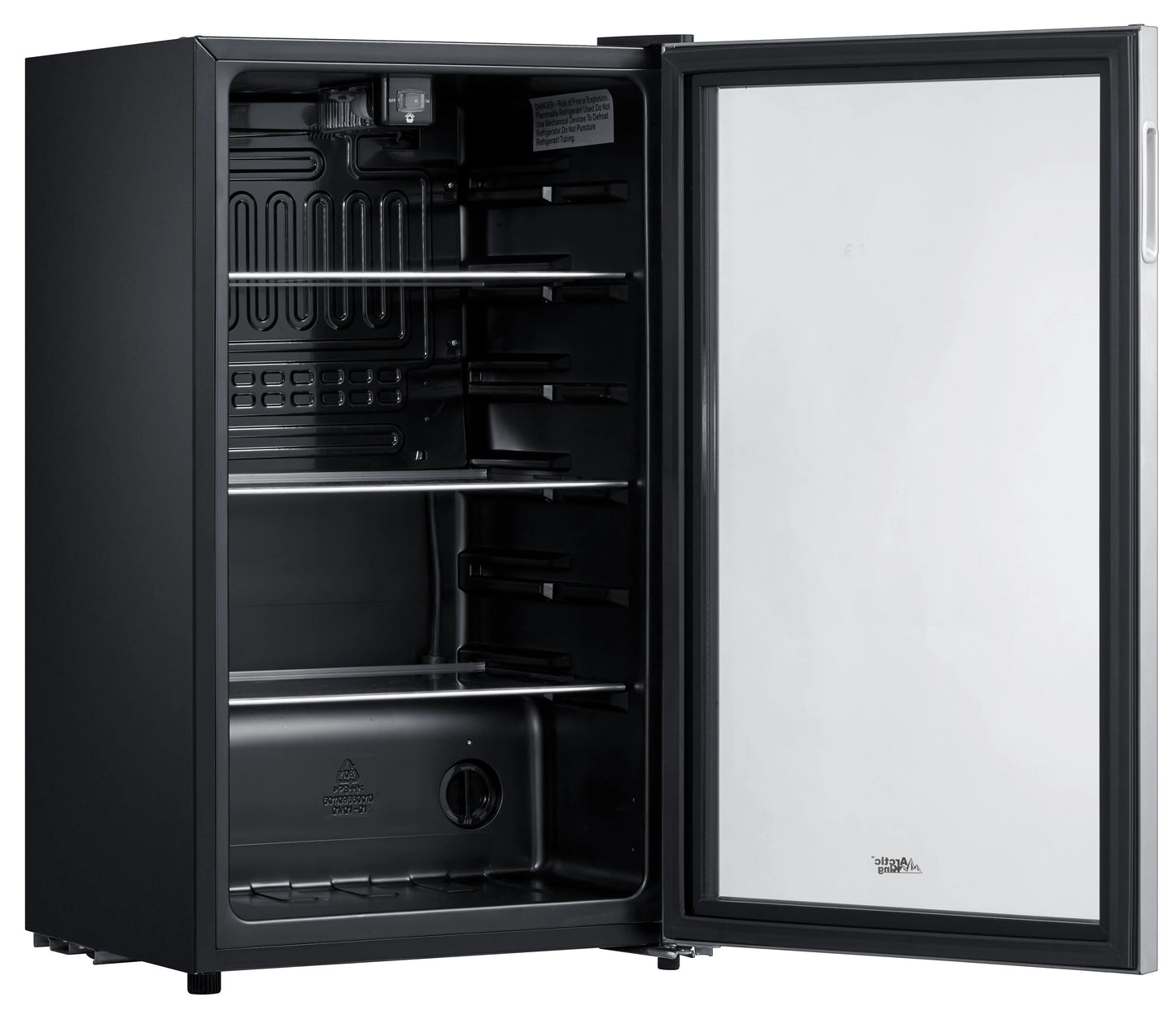 Arctic King 115 Can Beverage Fridge, Stainless Steel Look Frame | Fridge.com