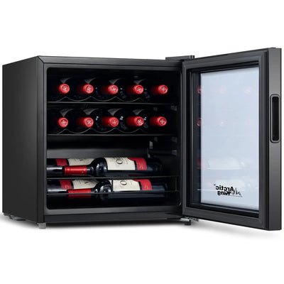 Arctic King 14-Bottle 17.3-Inch Wine Cooler, Full Glass Door, ARW14B0ABB | Fridge.com