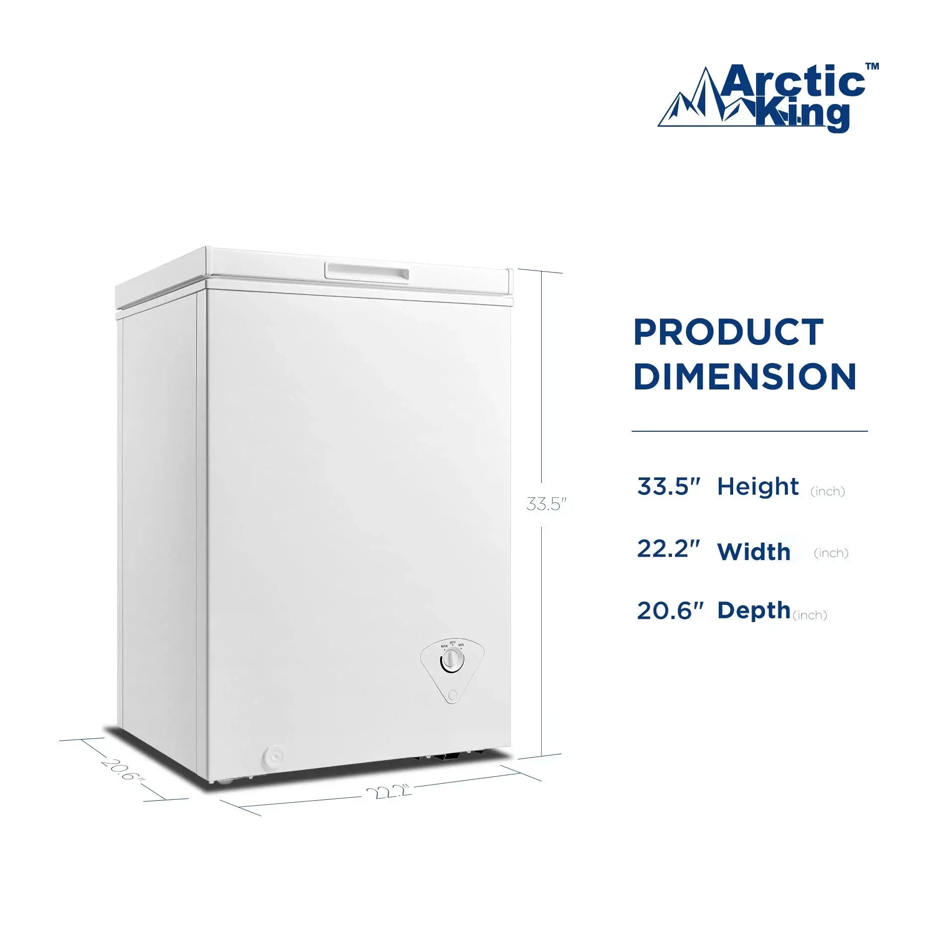 Arctic King 3.5 Cu.Ft Chest Freezer, White | Fridge.com