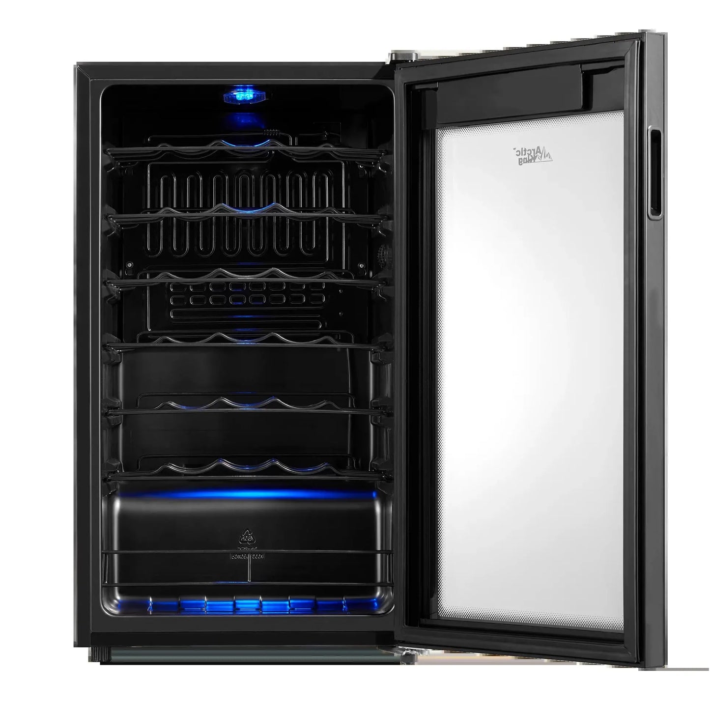 Arctic King Premium 34-Bottle Standard Wine Cooler, Glass Door, AWCA034ADB | Fridge.com