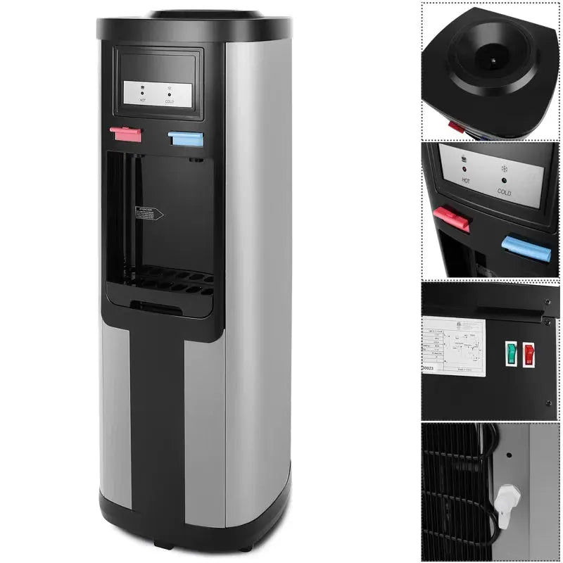 Artist Hand Black Free Standing Top Loading Water Dispenser | Fridge.com