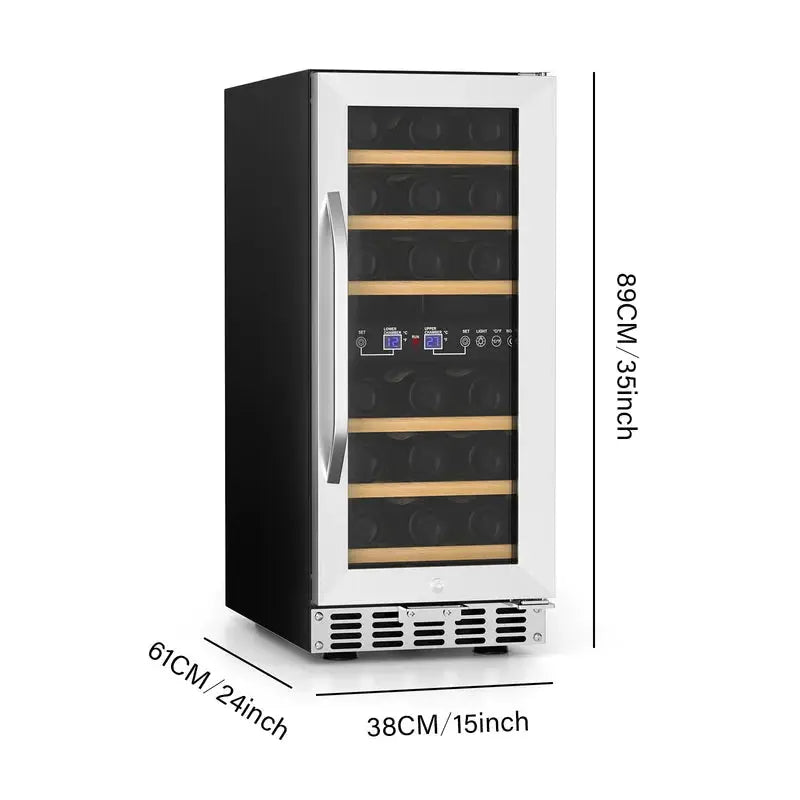 Artudatech 15.2'' 33 Bottle and 33 Can Wine & Beverage Refrigerator | Fridge.com