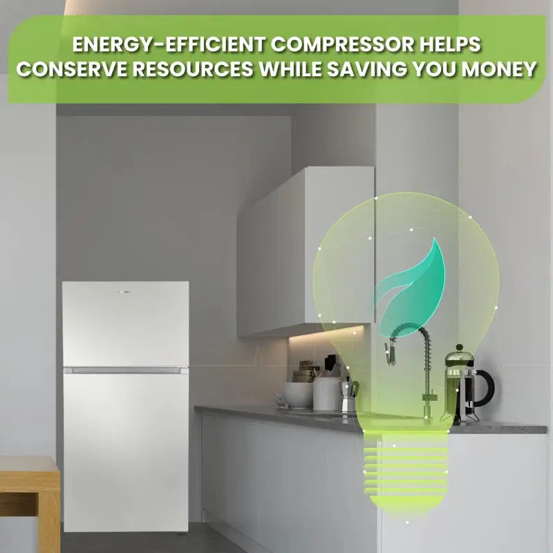 ConServ 33In Apartment Refrigerator 21Cf Top Mount W/ Auto Ice Maker Energy Star 110V | Fridge.com