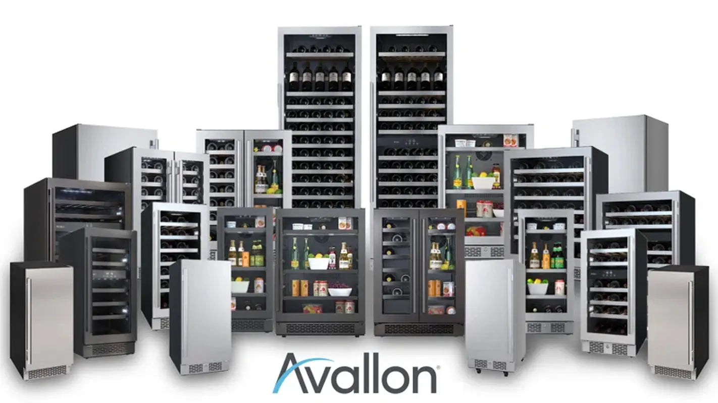 Avallon 14.94'' 23 Bottle Dual Zone Wine Refrigerator | Fridge.com