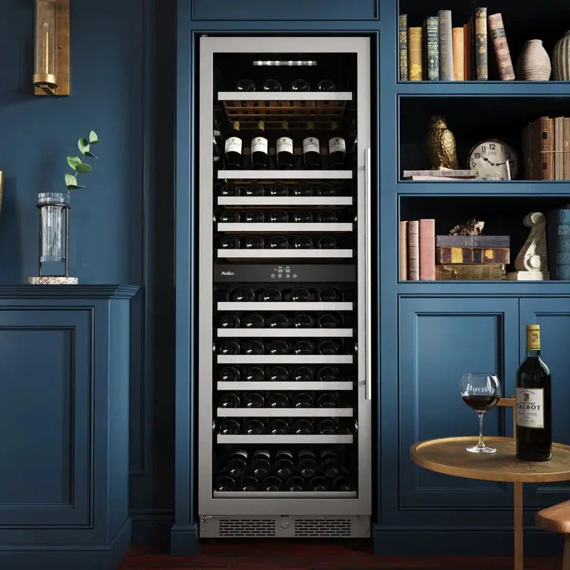 Avallon 23.43'' 140 Bottle Dual Zone Freestanding Wine Refrigerator | Fridge.com