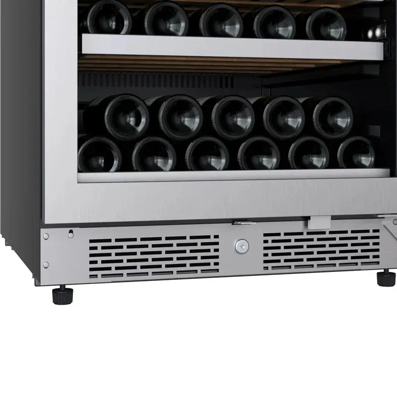 Avallon 23.43'' 140 Bottle Dual Zone Freestanding Wine Refrigerator | Fridge.com